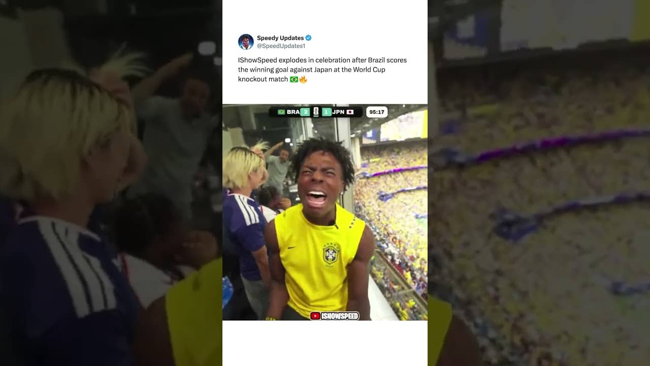 SPEED WAS ALMOST IN TEARS AFTER BRAZIL’S GAME WINNING GOAL 🤯
