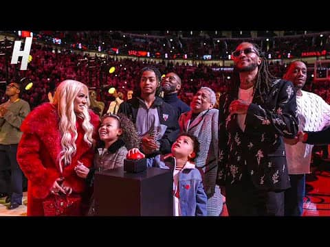 Derrick Rose’s Jersey is Raised to the Rafters 🌹 Jersey Retirement Ceremony