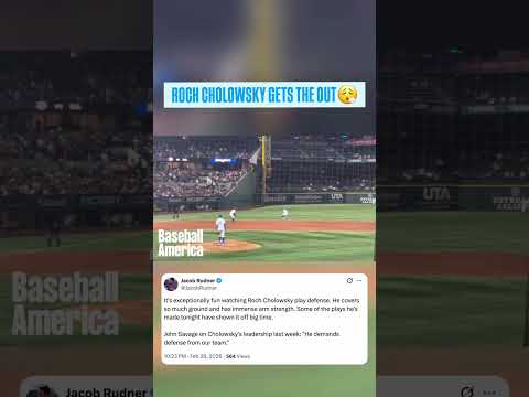 Roch Cholowsky shows off the arm at shortstop 💪 #mlbdraft #ucla #baseball #collegebaseball