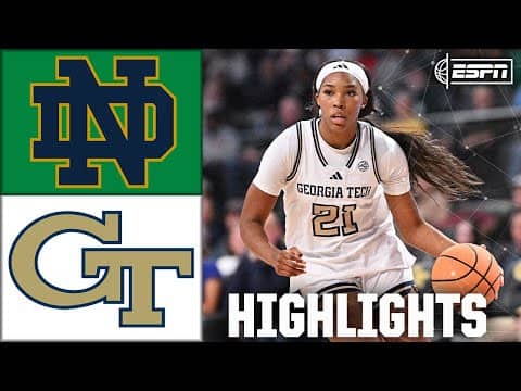 Notre Dame Fighting Irish vs. Georgia Tech Yellow Jackets | Full Game Highlights | ESPN CBB