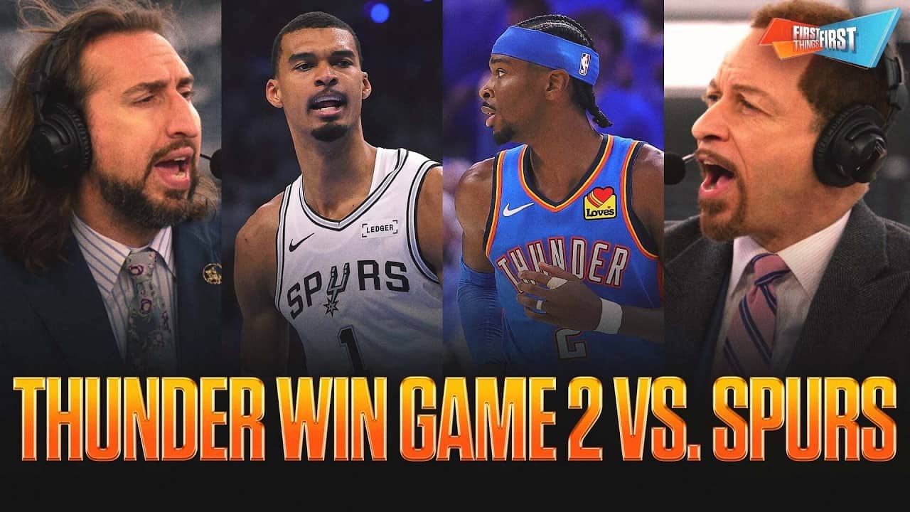 Thunder-Spurs will be ‘A 7-GAME WAR’ after OKC evens series, Who will come out of the West? | FTF