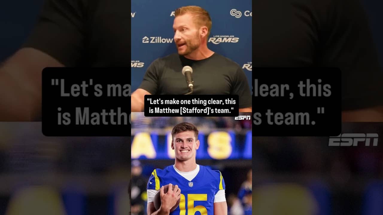 Sean McVay on the Rams drafting QB Ty Simpson with the 13th overall pick