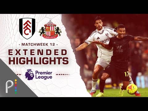 Fulham v. Sunderland | PREMIER LEAGUE HIGHLIGHTS | 11/22/2025 | NBC Sports