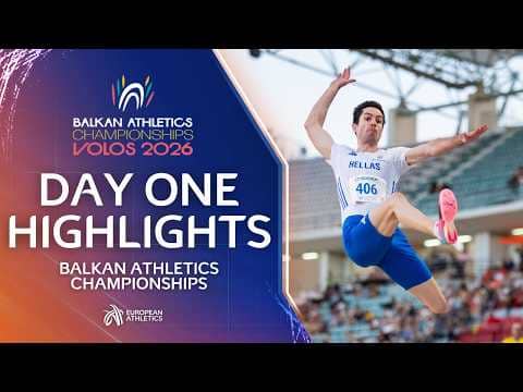 Greek Delight In Volos! 🇬🇷 Day One Highlights | Balkan Athletics Championships 2026