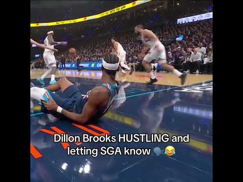 Dillon Brooks was chirping at SGA 🗣️