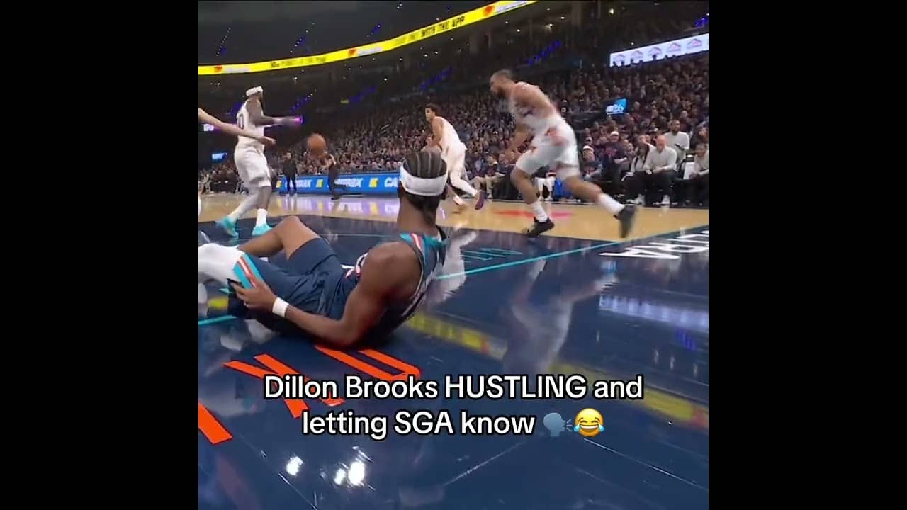 Dillon Brooks was chirping at SGA 🗣️