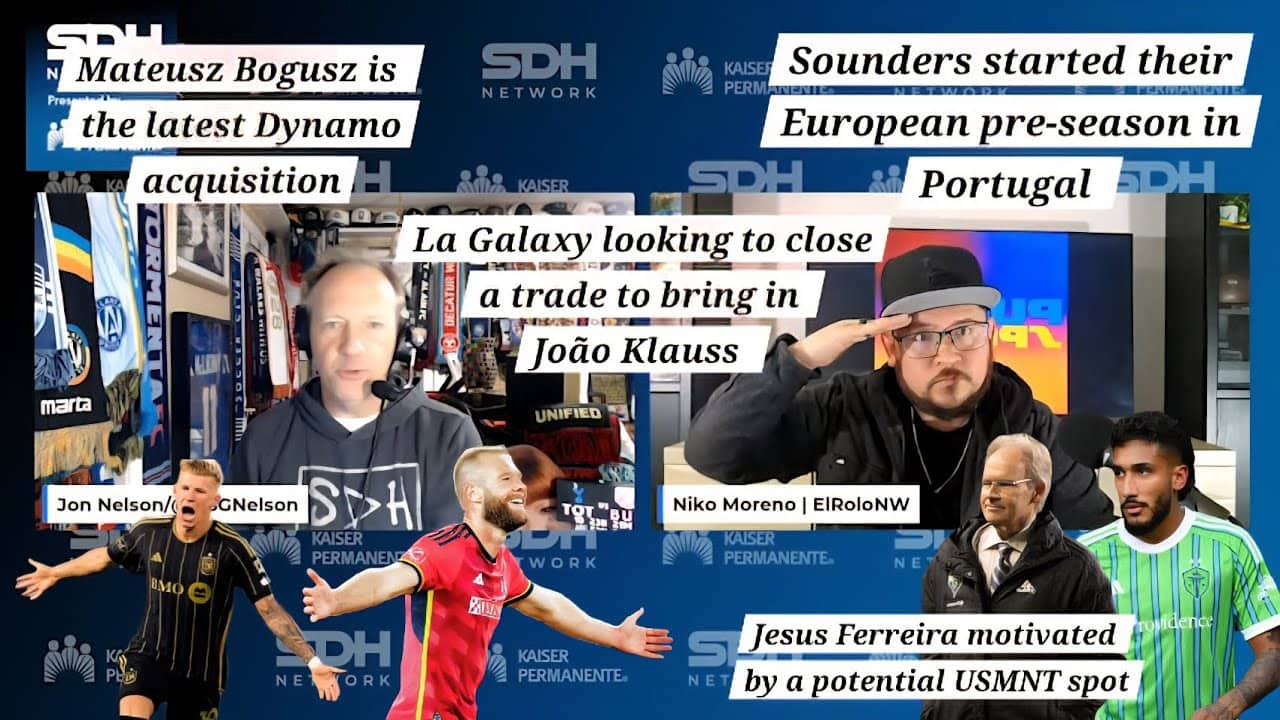 1/22/26 SDH Segment: Sounders pre-season, Ferreira USMNT objective, Klauss to LAG & more MLS moves