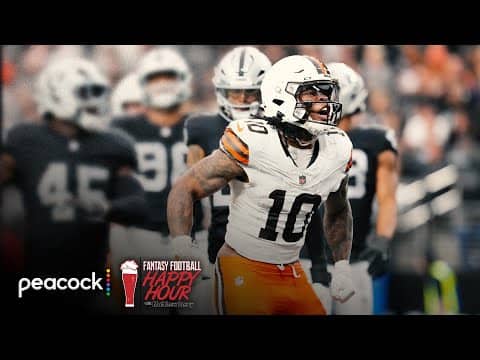 Start RBs Quinshon Judkins, Aaron Jones in Week 16 | Fantasy Football Happy Hour | NFL on NBC
