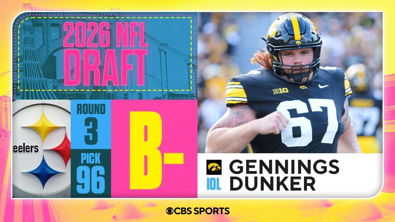 Steelers select Gennings Dunker in Third Round, No. 96 overall | 2026 NFL Draft Grades & Reaction