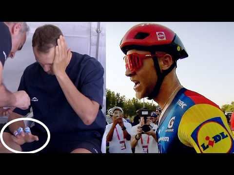 Jonathan Milan Drops 2,000 Watt Sprint with Busted Fingers | UAE Tour 2026 Stage 5
