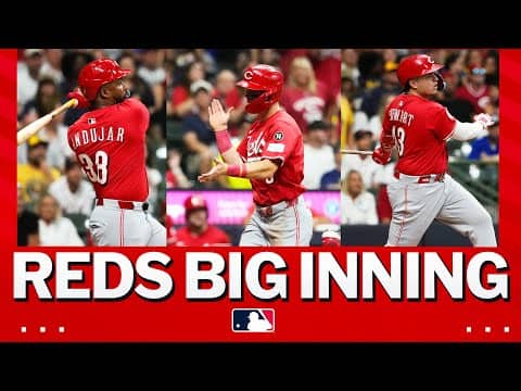 CINCINNATI WANTS OCTOBER! 😤 The Reds score six runs in the 3rd inning against the Brewers! 🔥