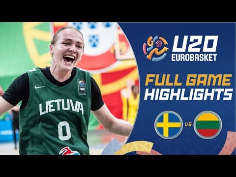 Sweden 🇸🇪 vs Lithuania 🇱🇹 | Highlights | FIBA U20 Women's EuroBasket 2025