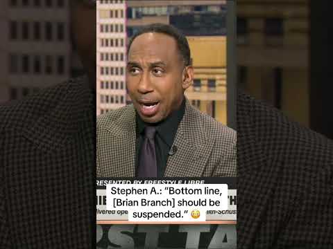 Stephen A. shares his thoughts on Lions DB Brian Branch.