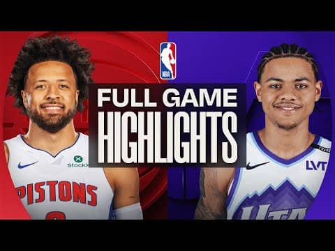 PISTONS at JAZZ | FULL GAME HIGHLIGHTS | December 26, 2025
