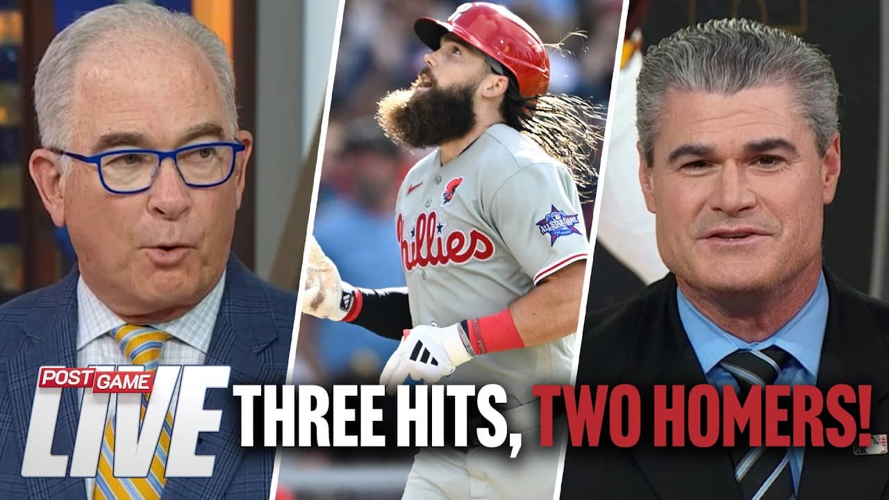 Phillies only record three hits, but two leave the yard as Luzardo dazzles  | Phillies Postgame Live