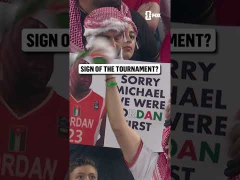 This sign at the Jordan-Argentina match 😂