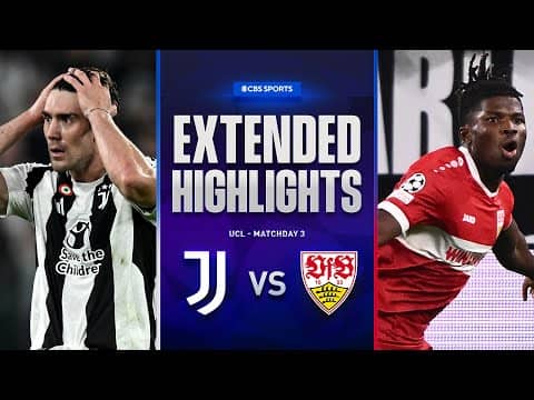Juventus vs. Stuttgart: Extended Highlights | UCL League Phase MD 3 | CBS Sports Golazo