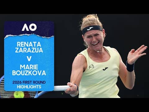 Renata Zarazua v Marie Bouzkova Highlights | Australian Open 2026 First Round