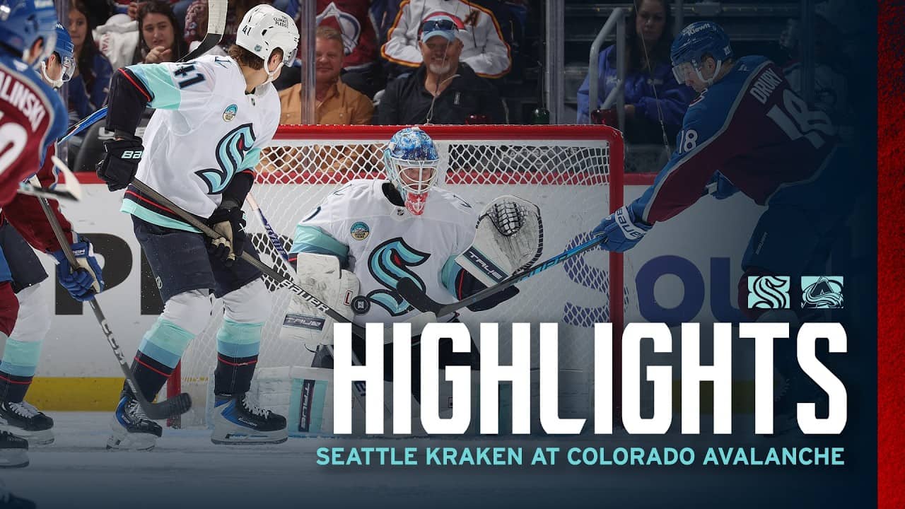 Seattle Kraken at Colorado Avalanche | 4/16 Game Highlights