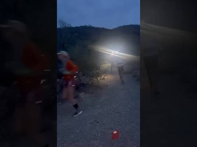 Coco leaders at 2 miles. #ultrarunning #runner #cocodona250
