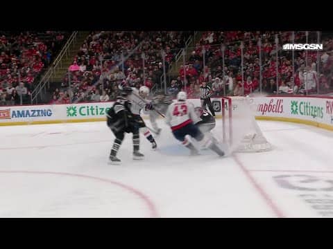 Jakob Chychrun scores a goal against the New Jersey Devils