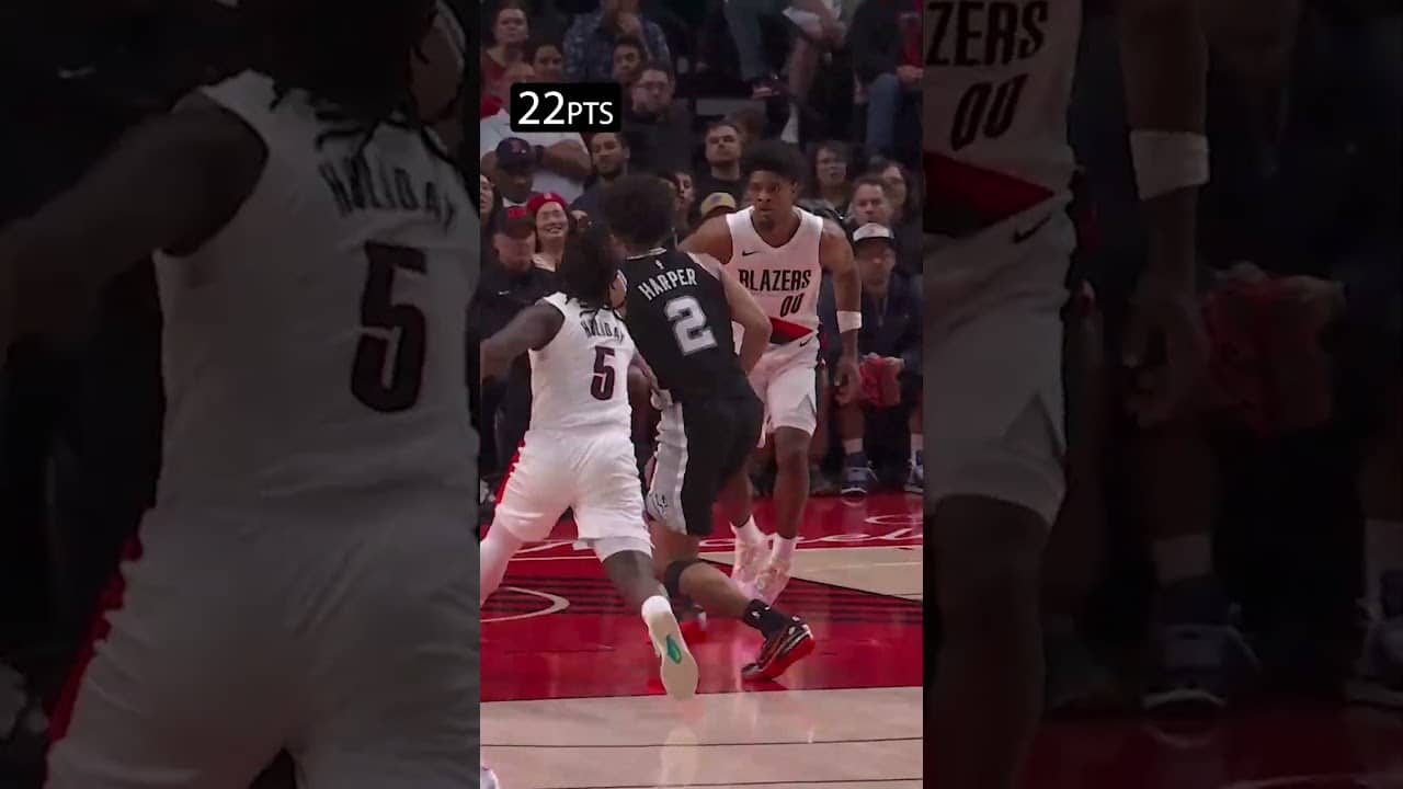 A record performance for our rook 📊 #spurs #nba #sanantonio #playoffs #dylanharper