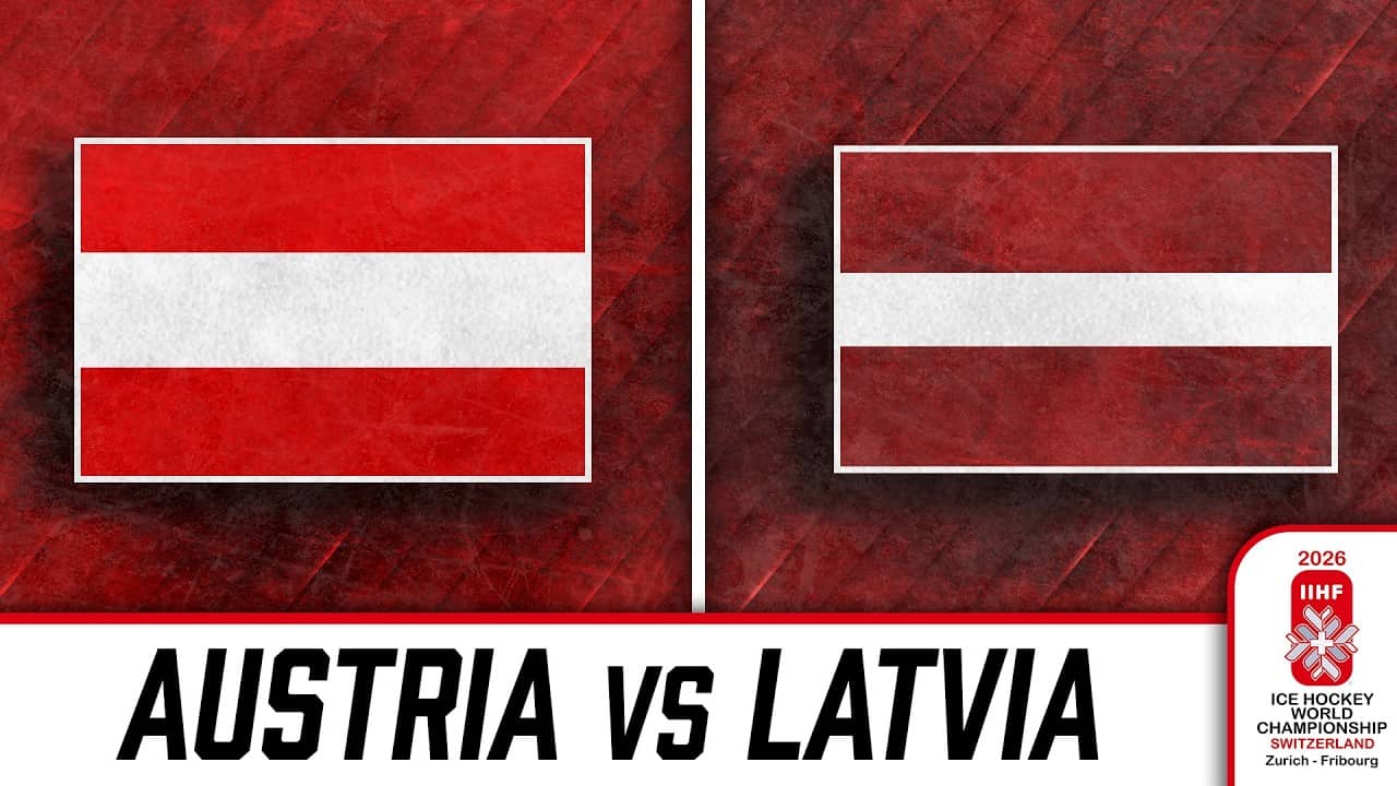 Watch Austria vs Latvia at the 2026 IIHF World Championship 🇦🇹🇱🇻🏒