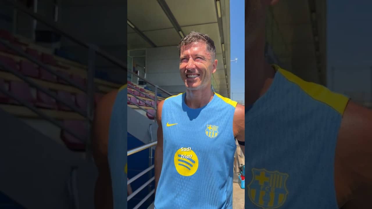 Lewy's last training session 🥹 #shorts #fcbarcelona #lewandowski