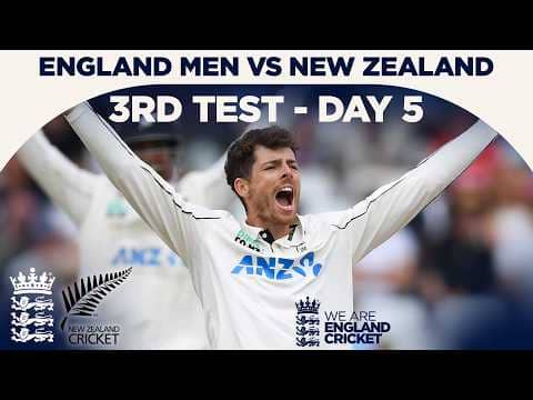 Santner & Smith Wickets Seals Series | Highlights - England v New Zealand Day 5 | Rothesay Test 2026