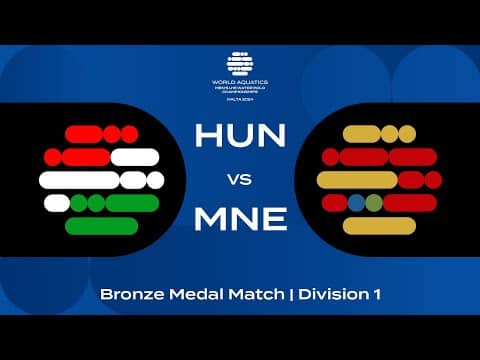 Bronze Medal Match | Hungary vs Montenegro | World Aquatics Men’s U16 Water Polo Championships 2024