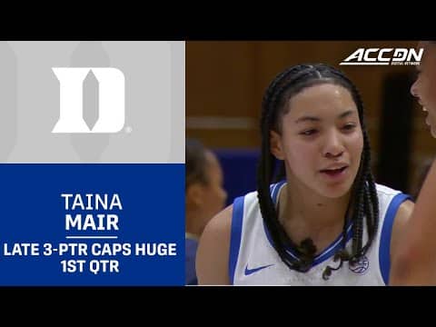Duke Guard Taina Mair Caps Huge 1st Quarter With Buzzer-Beating Three