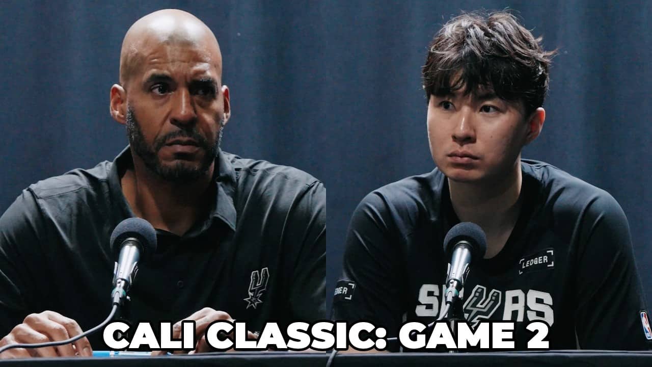 Cali Classic, Game 2: Spurs Coach Corliss Williamson, Hyunjung Lee