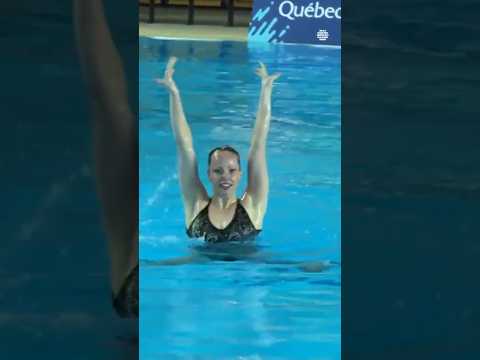 Jacqueline Simoneau’s Stunning Solo Free Routine | Artistic Swimming #Aqua