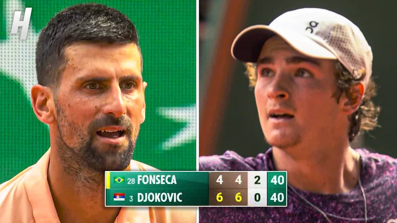 Djokovic and Fonseca Trade ADVANTAGES in INSANE Game 👀 2026 Roland Garros