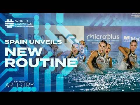 Winning in front of the home crowd 🇪🇸 | Artistic Swimming World Cup | Team Technical Routine | Spain