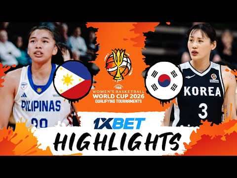Philippines 🇵🇭 v Korea 🇰🇷 | Highlights | #FIBAWWC 2026 Qualifying Tournament