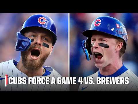 CUBS SURVIVE 😤 Chicago avoids sweep with Game 3 win over the Milwaukee Brewers 💪 | ESPN MLB