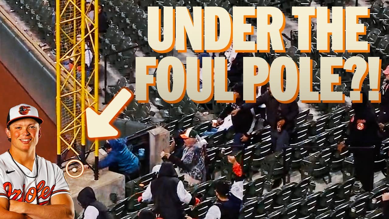 Jackson Holliday’s first homer of 2026 goes UNDER (?!) the foul pole 😳 | MLB Highlights