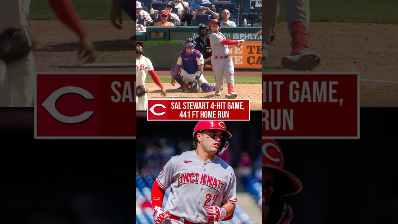 Sal Stewart Makes Reds History With MONSTER 441-Foot Homer!