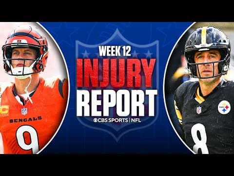 NFL Week 12 Injury Report: Joe Burrow & Aaron Rodgers QUESTIONABLE, Isiah Pacheco OUT & MORE