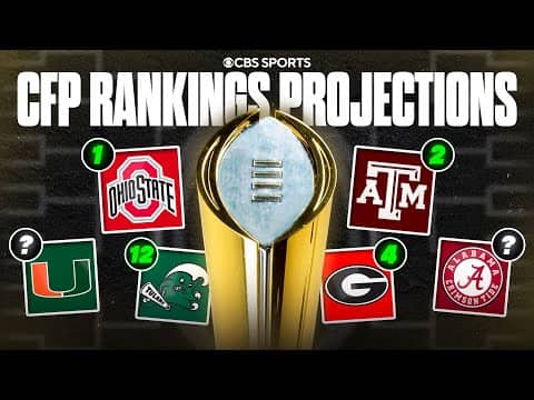 CFP Rankings Projections: Where Do Teams Rank Ahead of the FOURTH CFP Rankings Reveal? 🤔