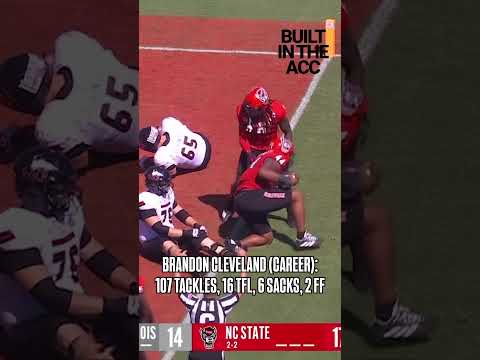 🧱 Strong in the middle. Brandon Cleveland is #BuiltInTheACC  #nfldraft #collegefootball #ncstate