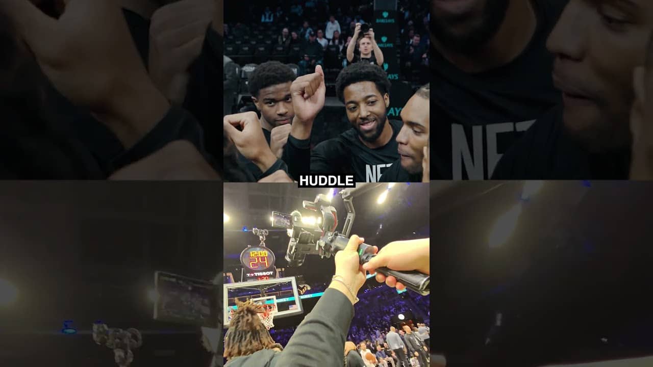 best seats in the house 🎥 #nba #basketball #brooklynnets