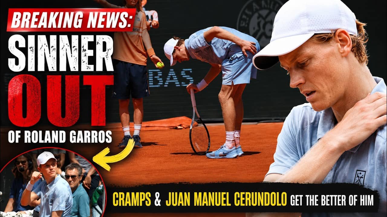 BREAKING NEWS: Sinner out of Roland Garros | Cramps & Juan Manuel Cerundolo get the better of him