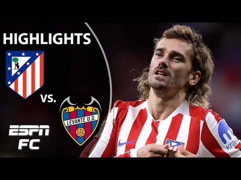 Antoine Griezmann BRACE 😤 Atletico Madrid vs. Levante | LALIGA Highlights | ESPN FC