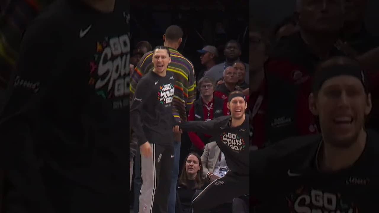 OMG DYLAN 😱 #spurs #nba #dylanharper #dunk