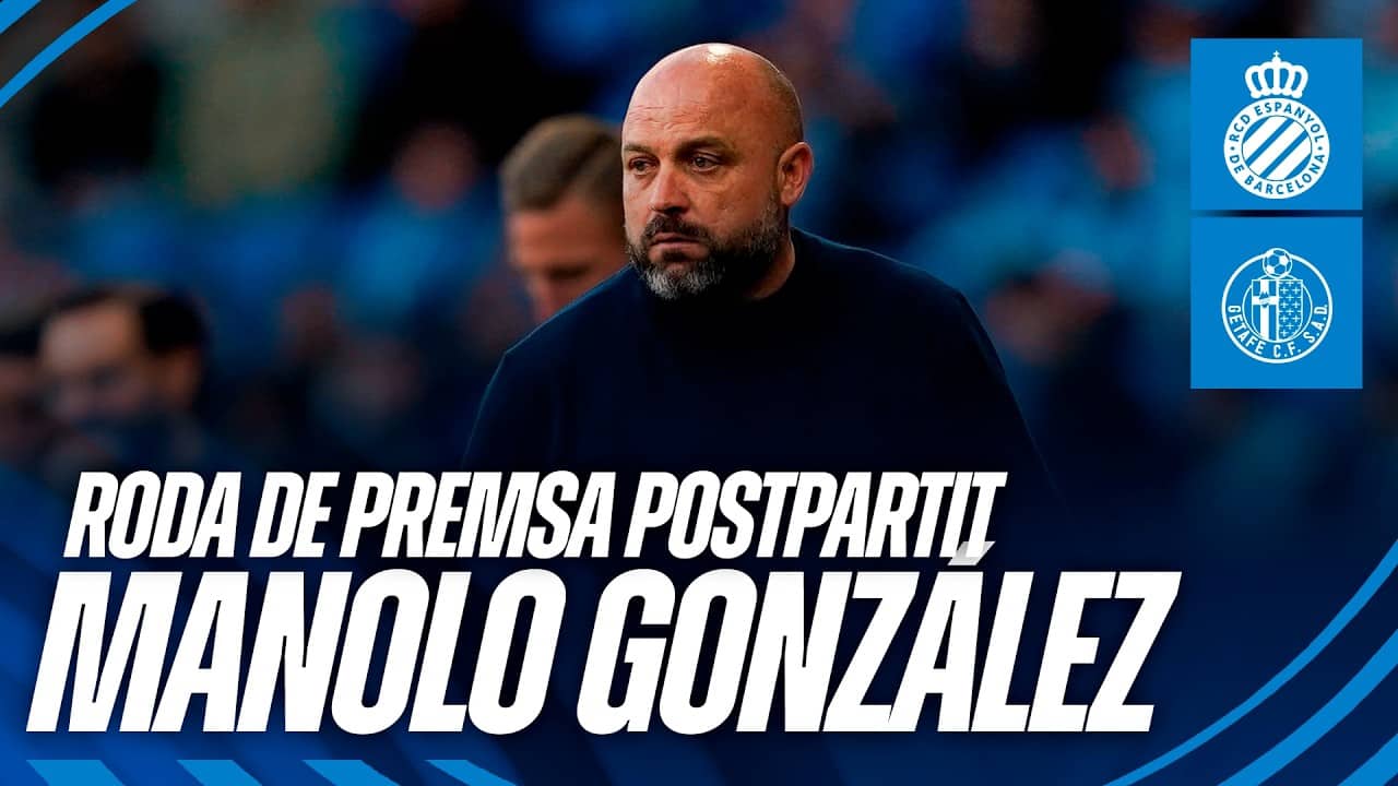 🎥 Roda de premsa postpartit de Manolo González | #EspanyolGetafe