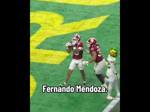 Mendoza threw 5 TDs to help the Hoosiers advance to the natty 🔥