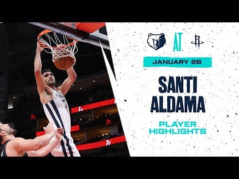 Santi Aldama Highlights vs. Houston Rockets