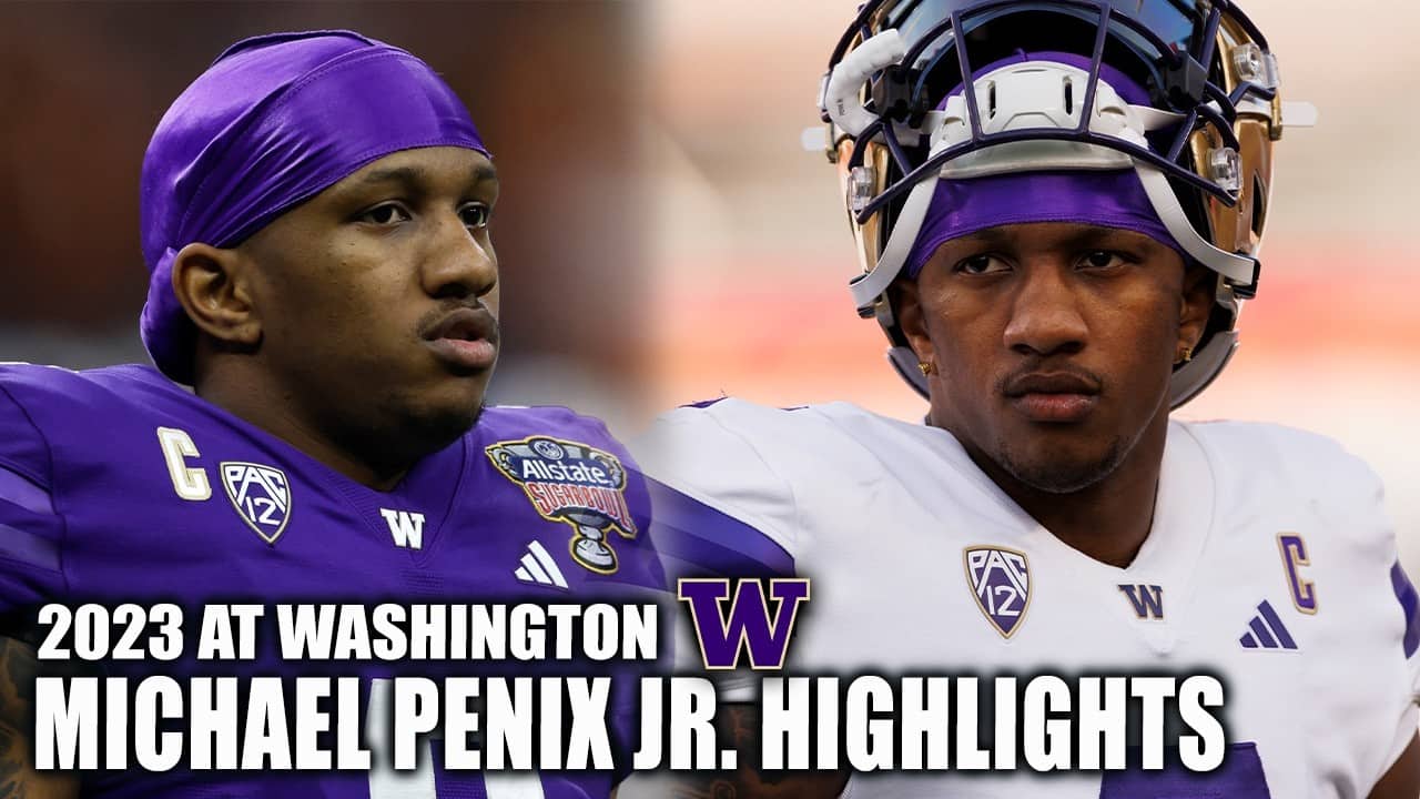 Michael Penix Jr. was THE REAL DEAL at Washington 🔥 [2023 Season Highlights] | ESPN College Football